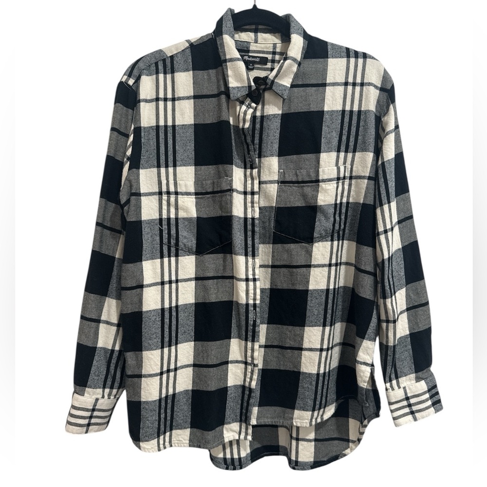 Madewell 100% Cotton Plaid Button-Down Shirt Medium